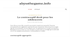 Desktop Screenshot of abyssthegame.info